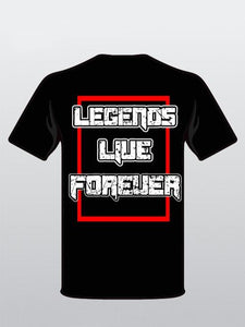 Black Staple Tee - Legends Live Forever